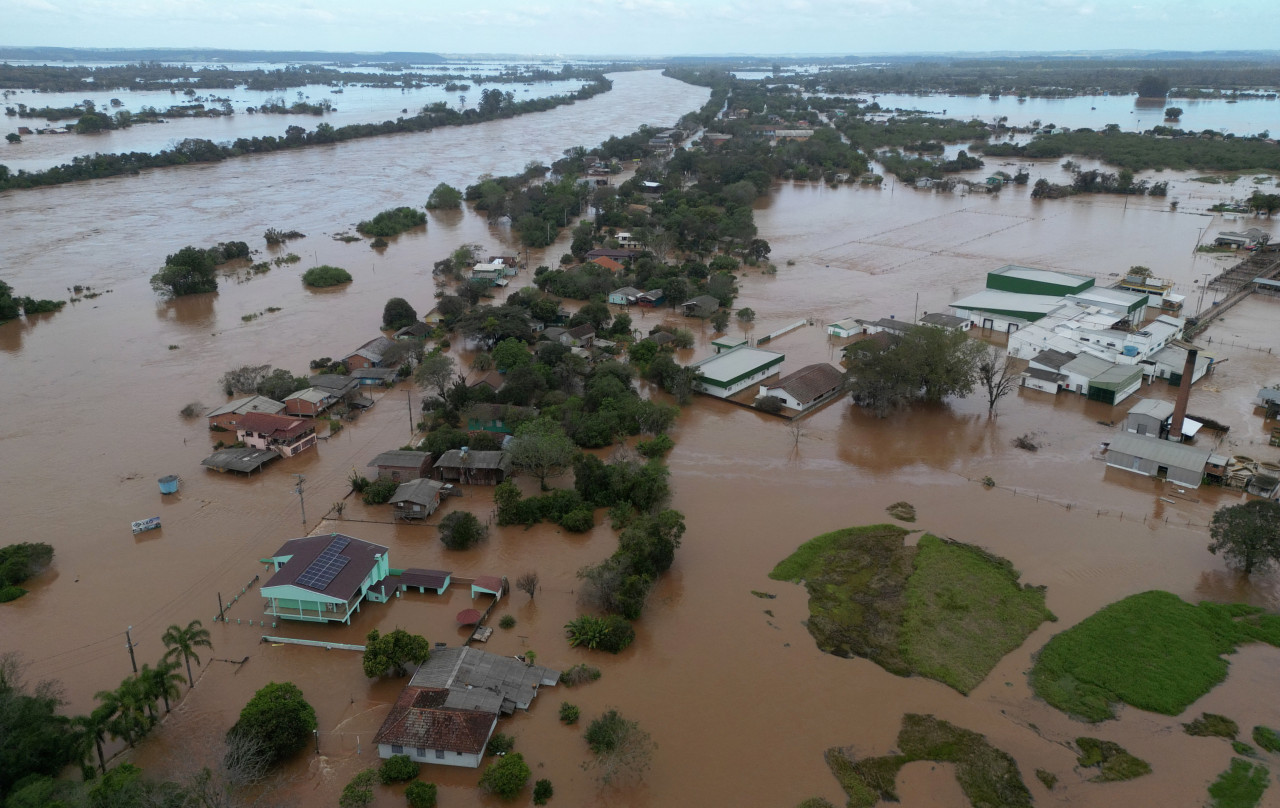 Ciclón en Brasil. Foto: Reuters.