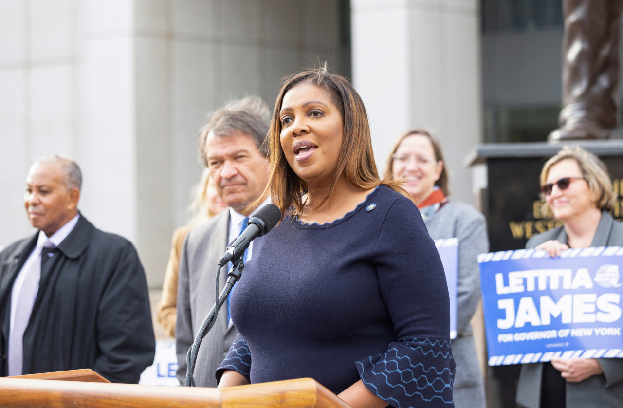 Letitia James, fiscal general de Nueva York. Foto: Reuters.