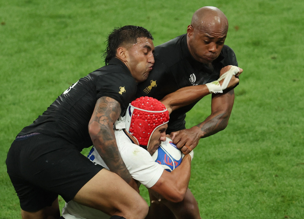 Francia vs. Nueva Zelanda. Foto: Reuters