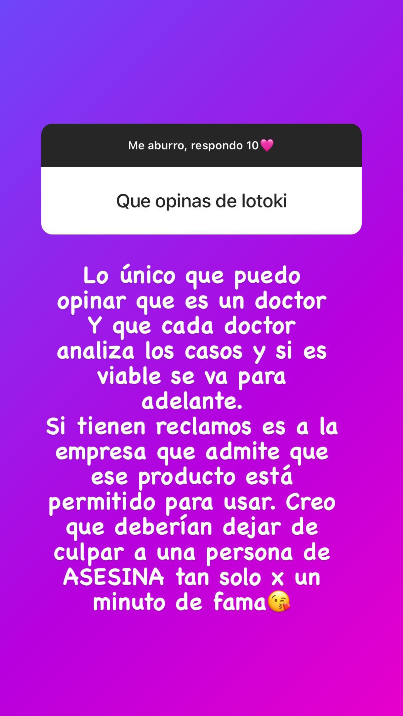 Insólita historia de Morena Rial defendiendo a Lotocki. Foto: Instagram.