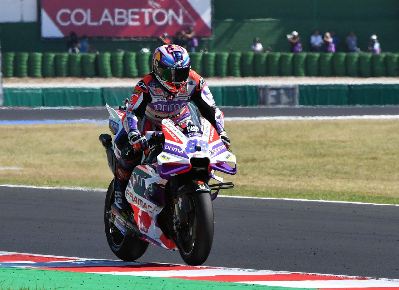 Jorge Martin, el vencedor del Gran Premio de San Marino. Foto: Reuters.