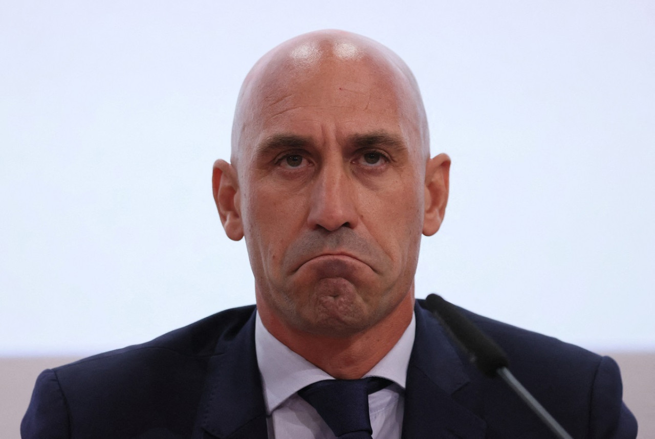 Luis Rubiales renunció como presidente de la Federación Española de Fútbol. Foto: Reuters.