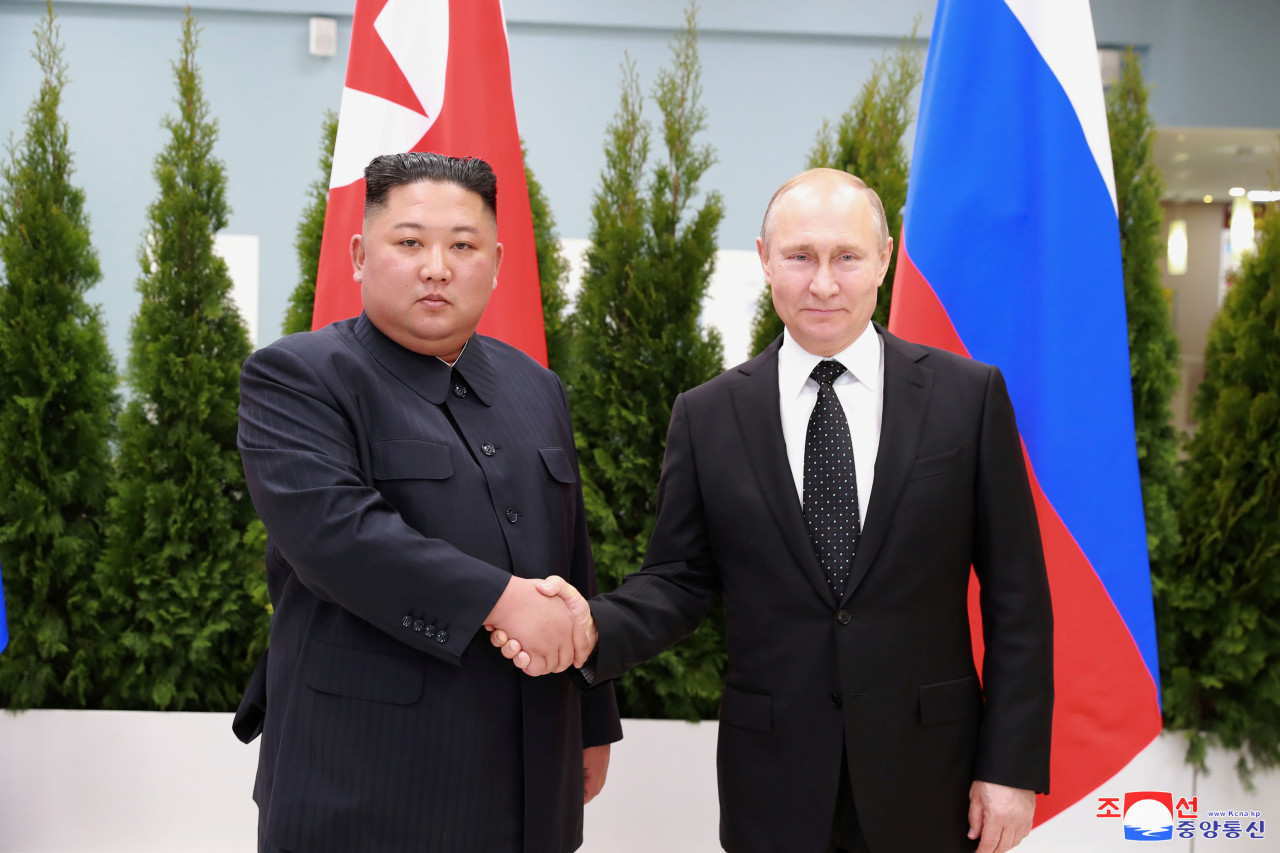 Kim Jong-un y Vladimir Putin. Foto: Reuters.