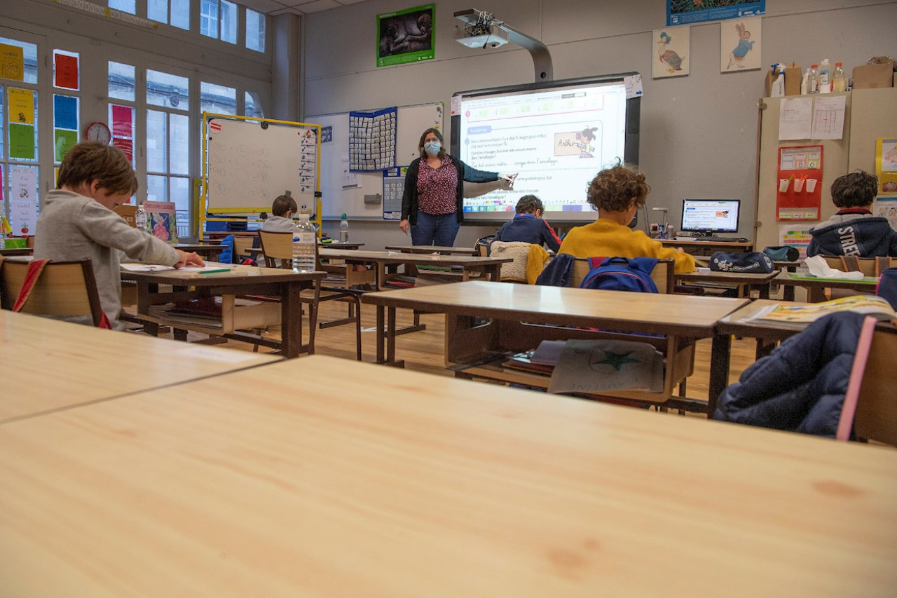 Escuela en Francia. Foto: EFE