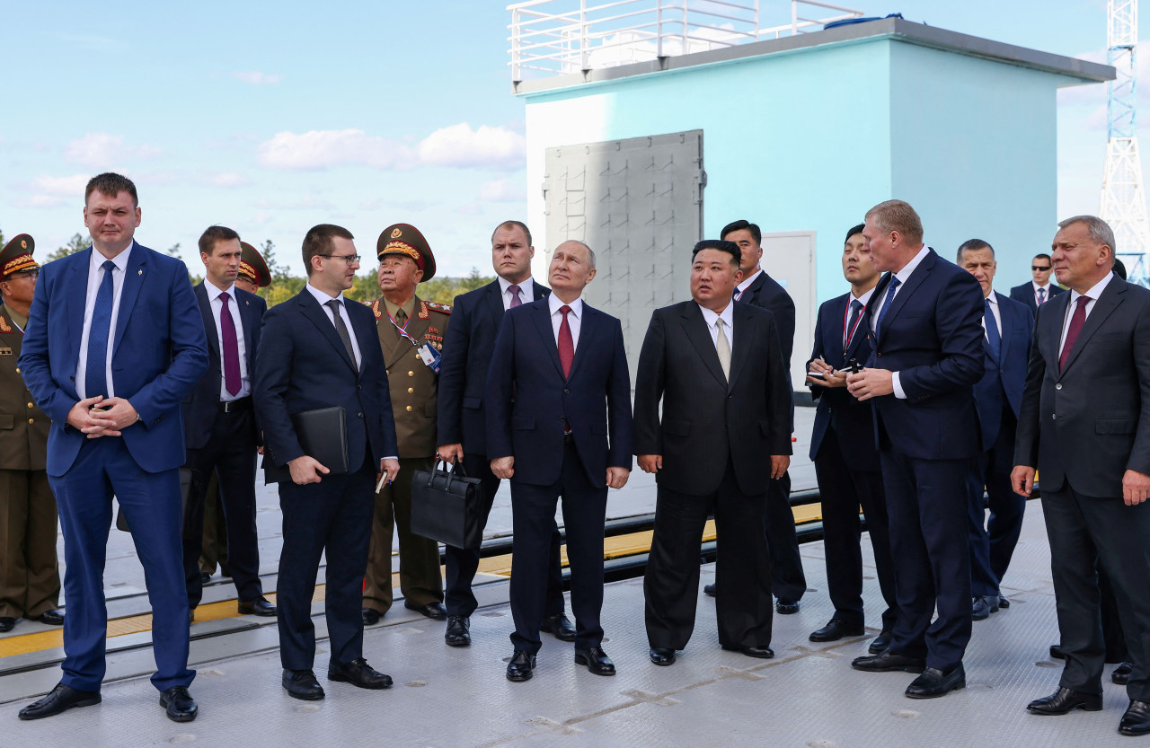 Cumbre entre Vladimir Putin y Kim Jong-un. Foto: Reuters.