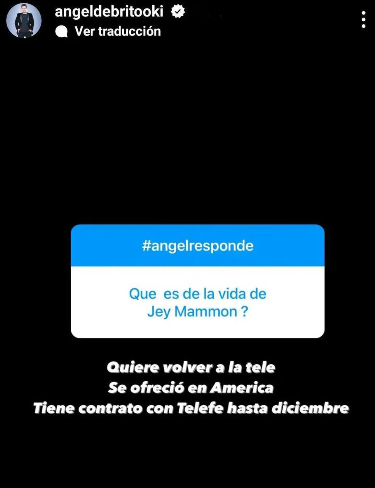 La historia de Ángel de Brito. Foto: Instagram.