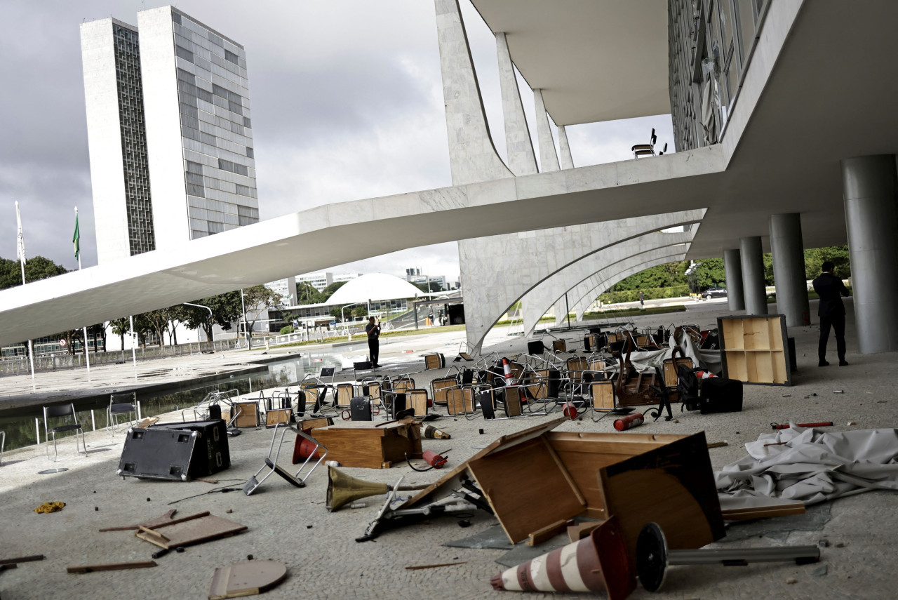 Intento de golpe de estado en Brasil en enero de 2023. Foto: NA.