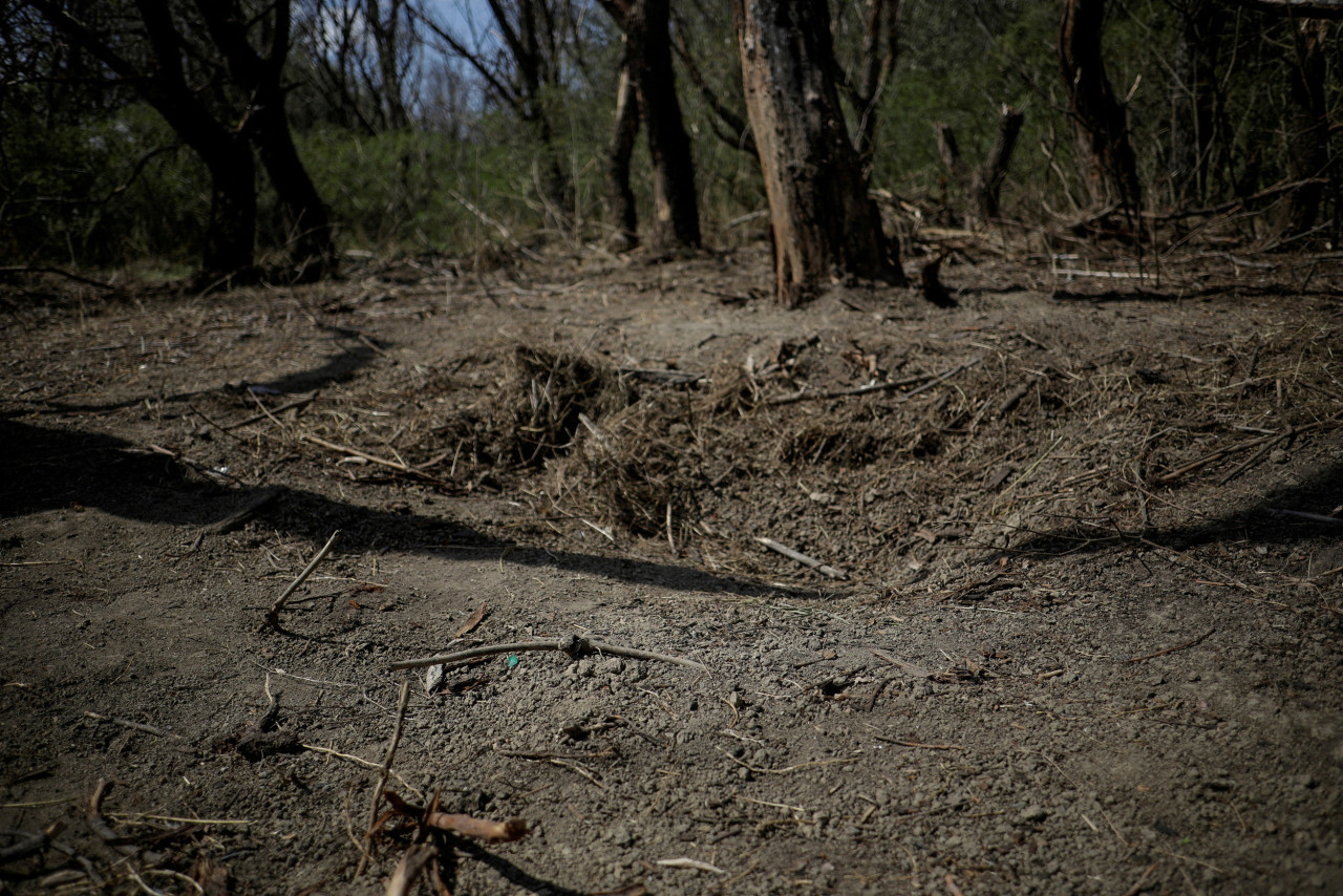 El lugar donde se encontró el drone en Rumania. Foto: Reuters.