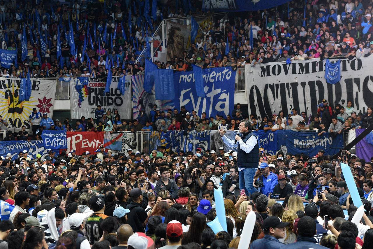 Sergio Massa. Acto en el Microestadio Malvinas Argentinas junto a los movimientos populares