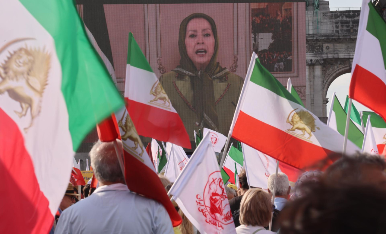 Marchas en Irán. Foto: EFE