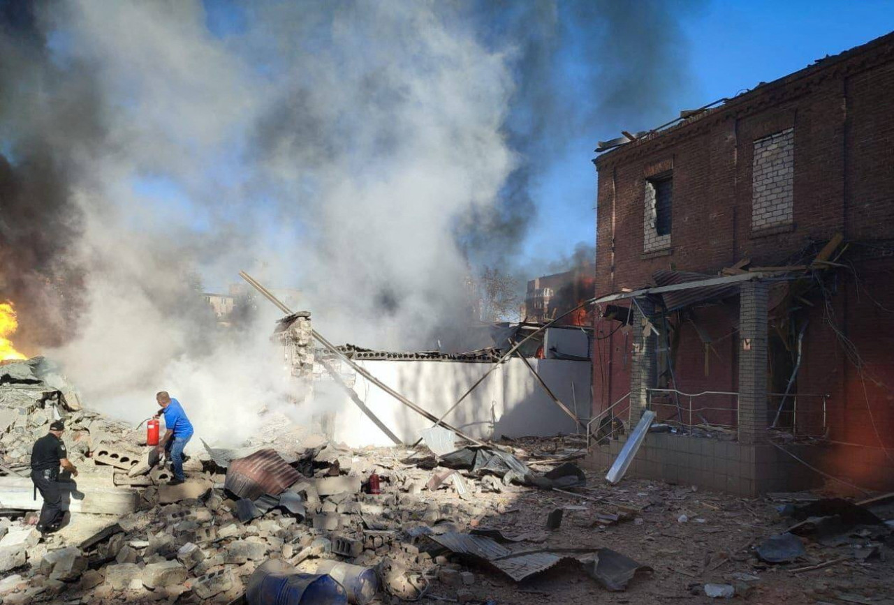 Bombardeo en Jersón. Foto: Reuters.