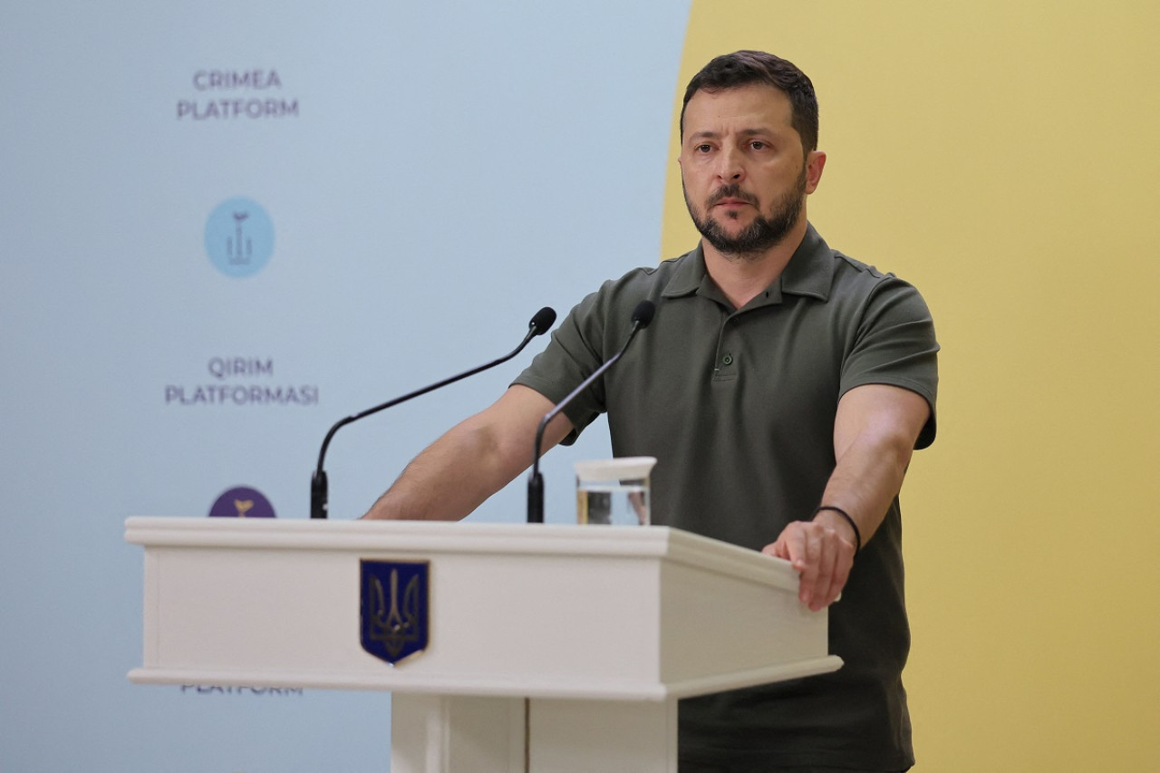 Volodimir Zelenski aseguró que Ucrania liberó Andrivka. Foto: Reuters.