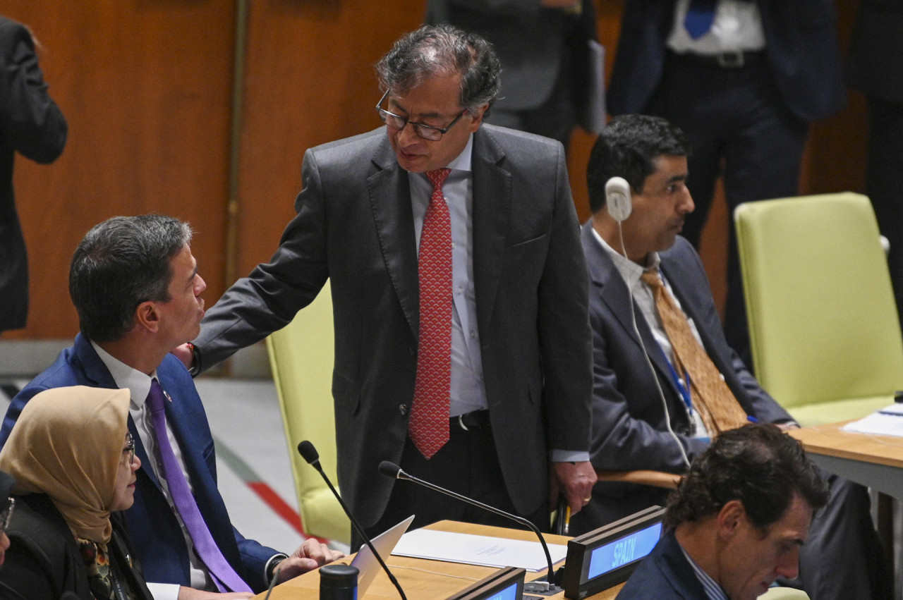 Petro habló de drogas, medioambiente y paz con Guterres. Foto: EFE.