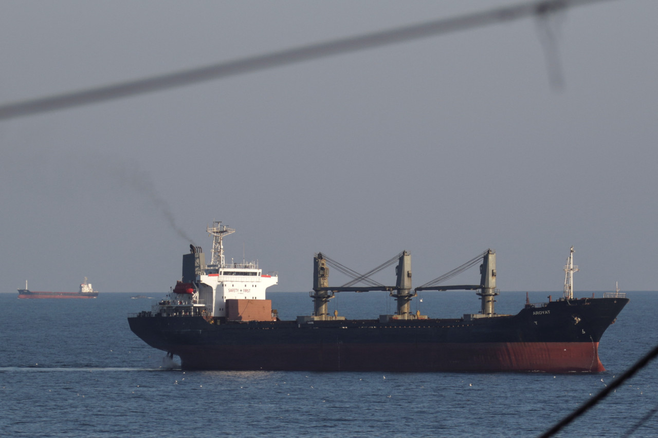 Cereales ucranianos por el mar Negro. Foto: Reuters.