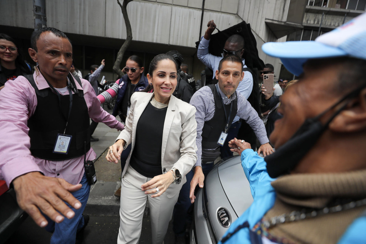 Luisa González, elecciones en Ecuador. Foto: EFE.