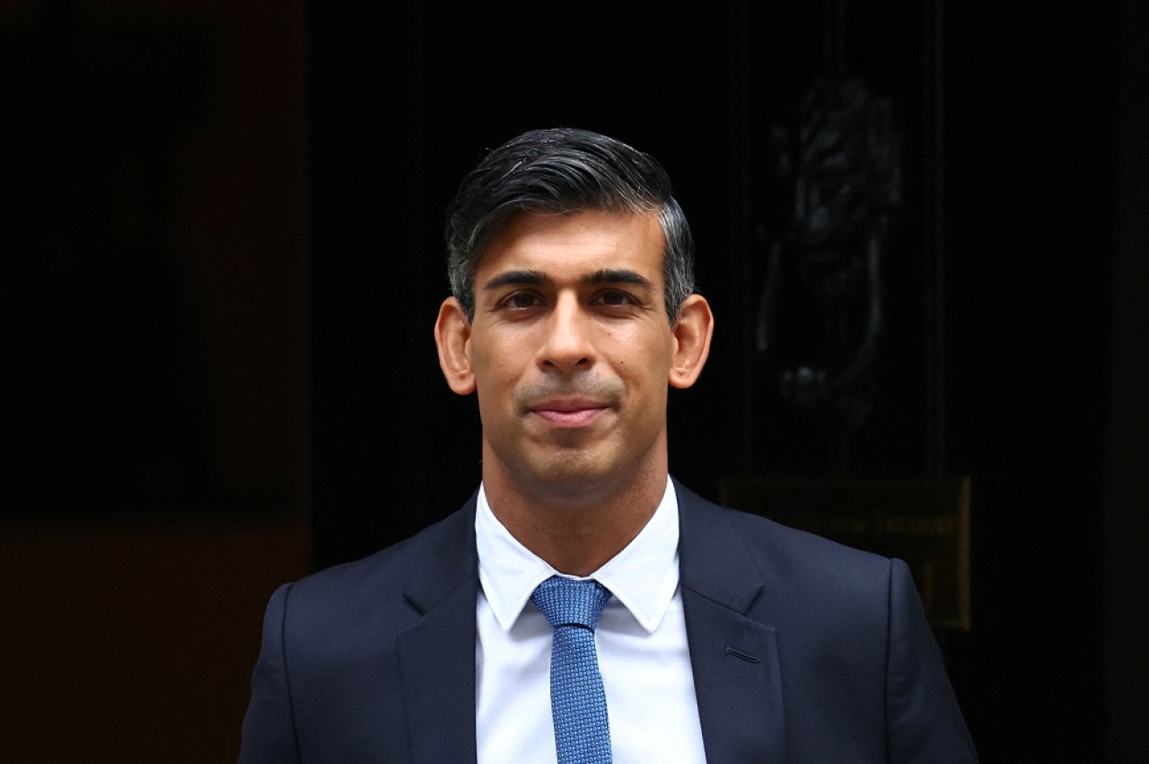 Rishi Sunak, primer ministro británico. Foto: Reuters.