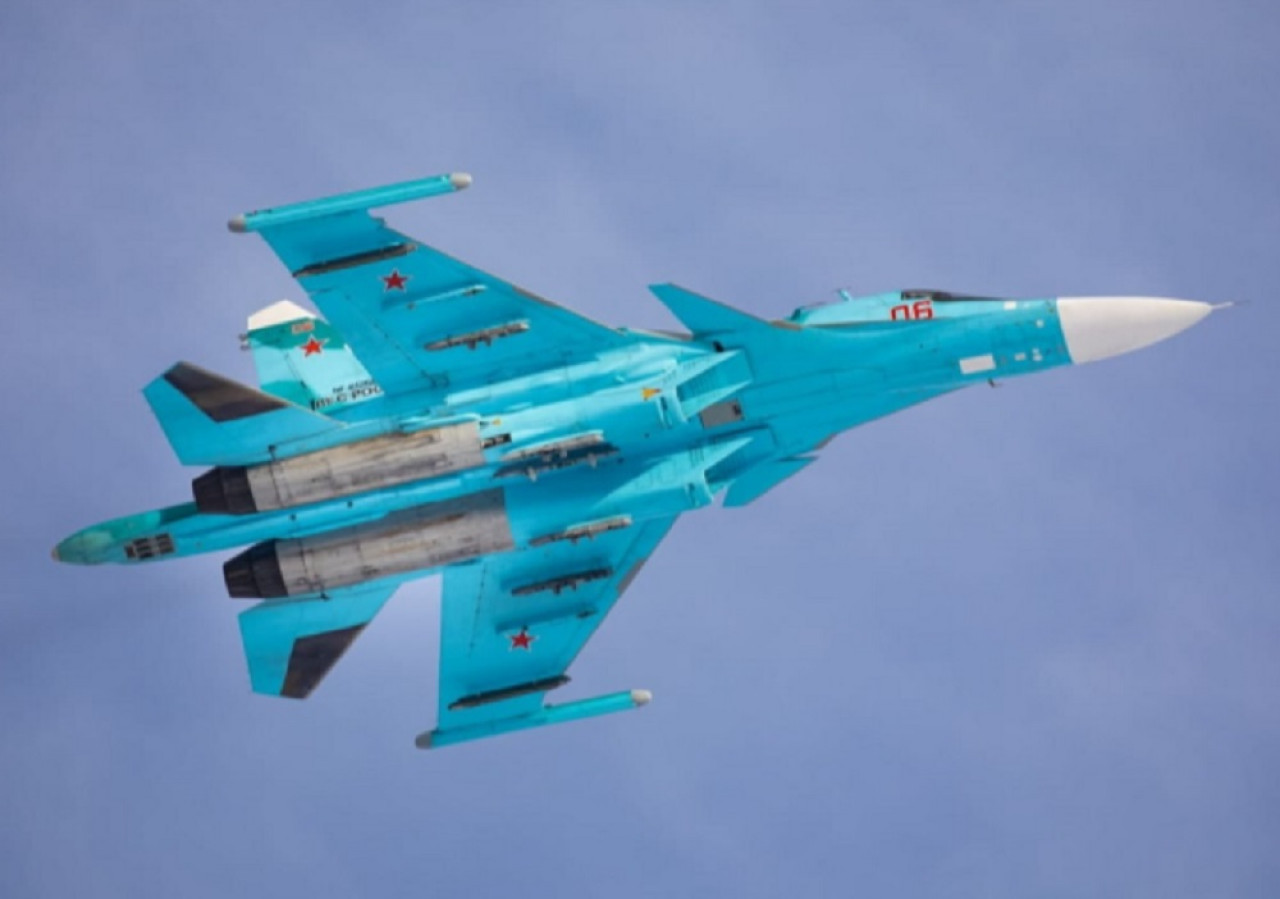 Avión bombardero Su-34. Foto: Wikipedia.