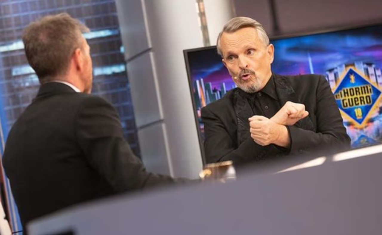 Miguel Bosé contando el momento del robo. Foto: Instagram/elhormiguero