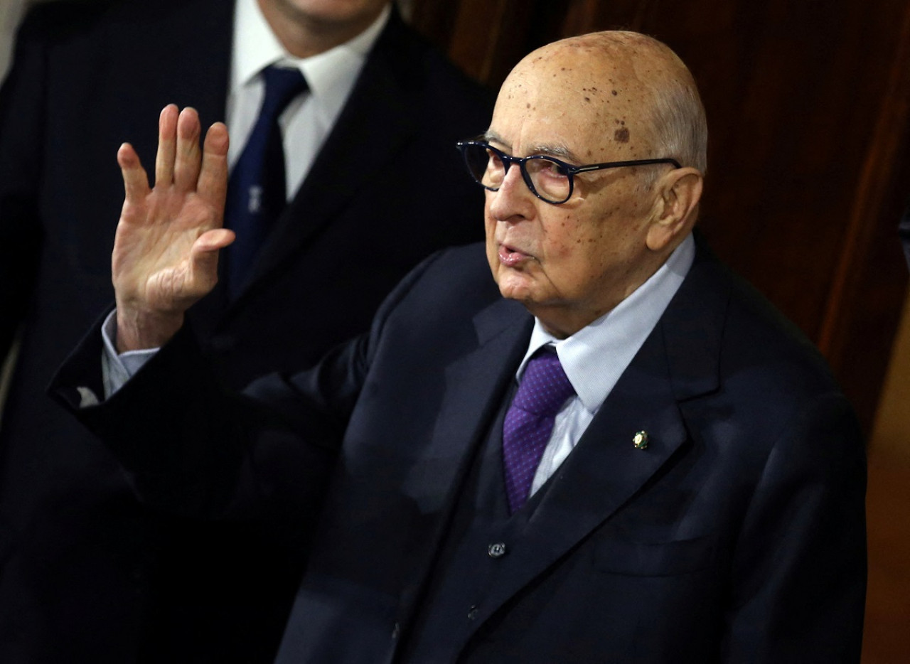 Giorgio Napolitano fue presidente de Italia desde 2006 hasta 2015. Foto: Reuters.