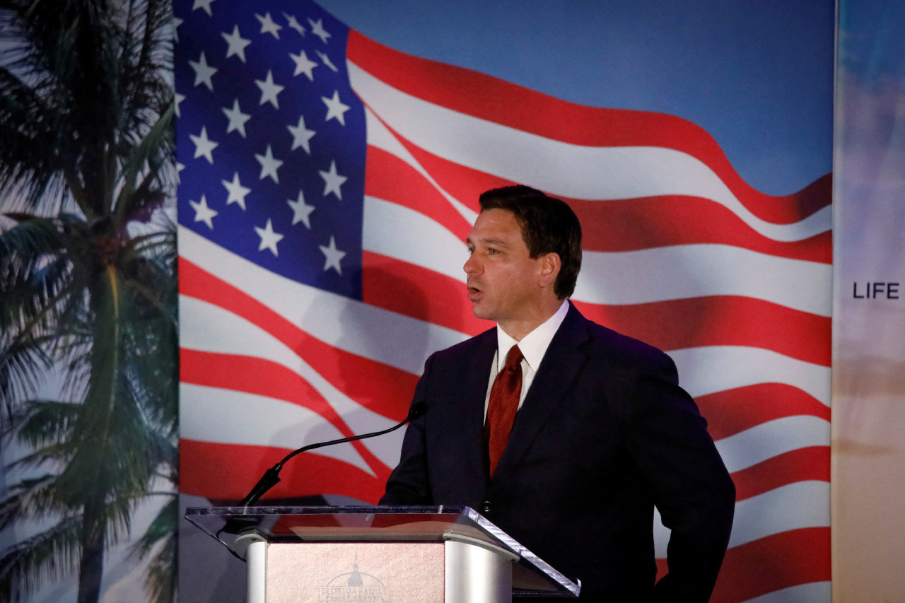 DeSantis, gobernador de Florida. Foto: Reuters