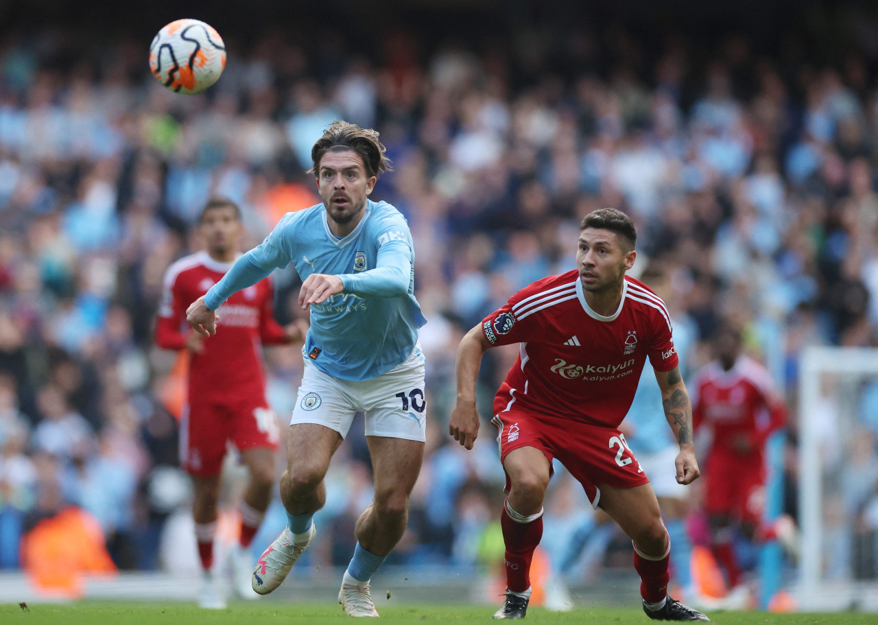 Manchester City vs Nottingham Forest. Foto: Reuters