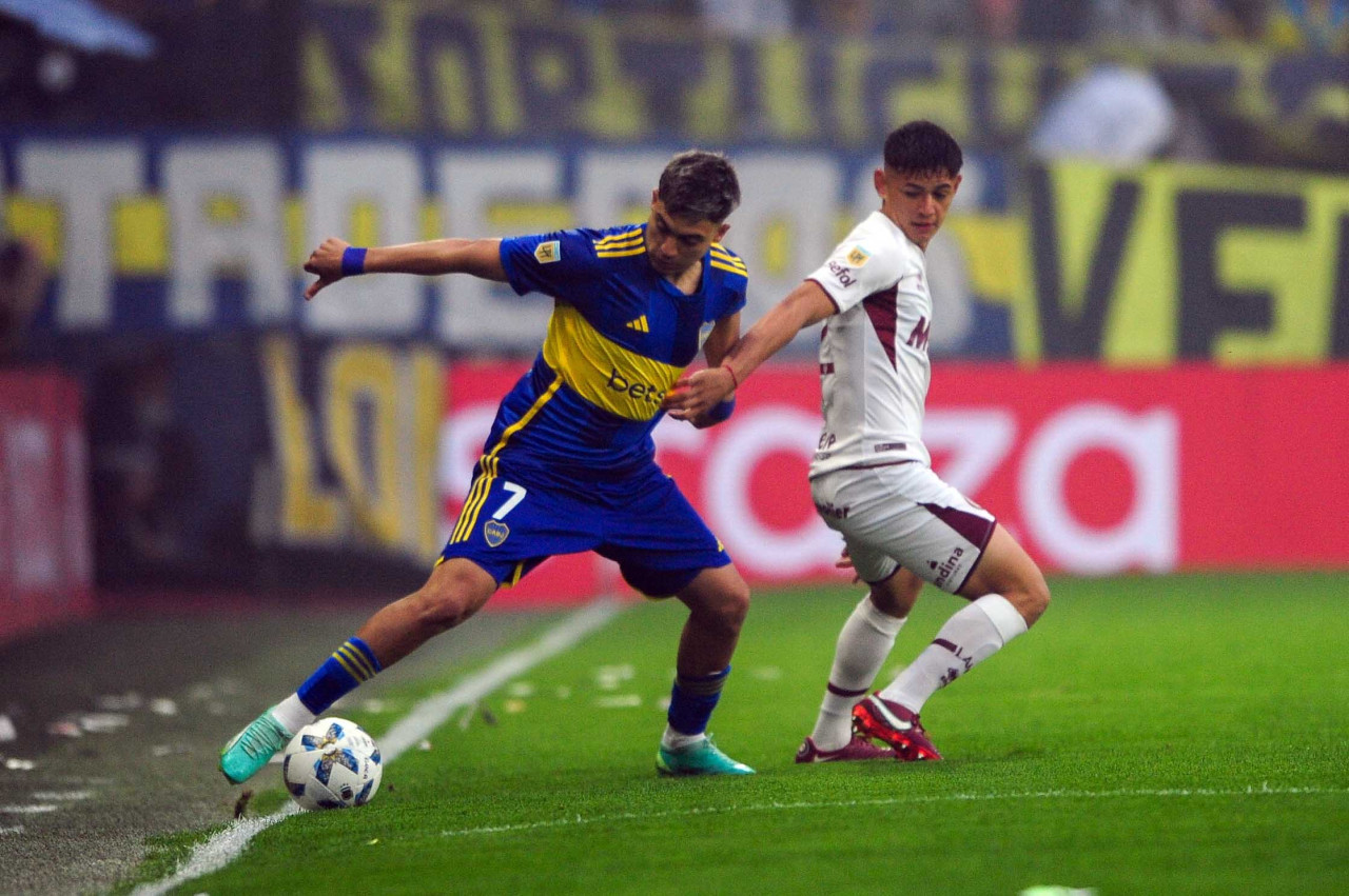 Boca Juniors vs Lanús. Foto: Télam.