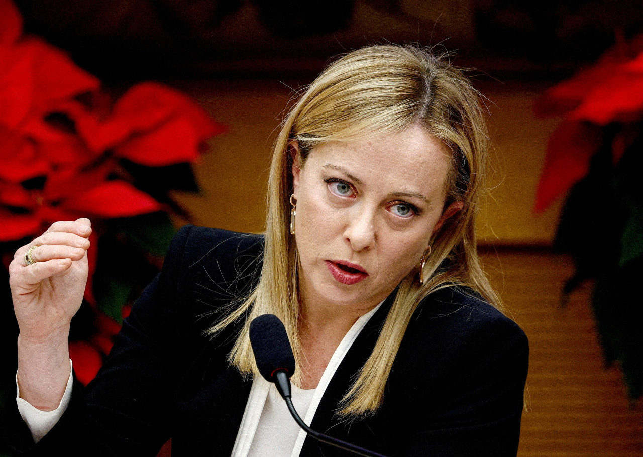 Primera ministra de Italia, Giorgia Meloni. Foto: Reuters.