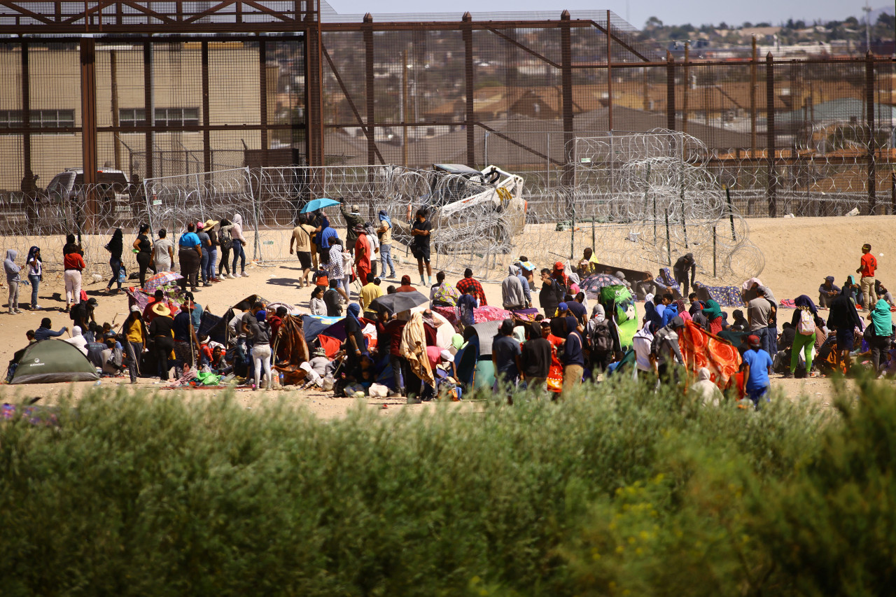 Migrantes en Ciudad Juárez. Foto: Reuters.