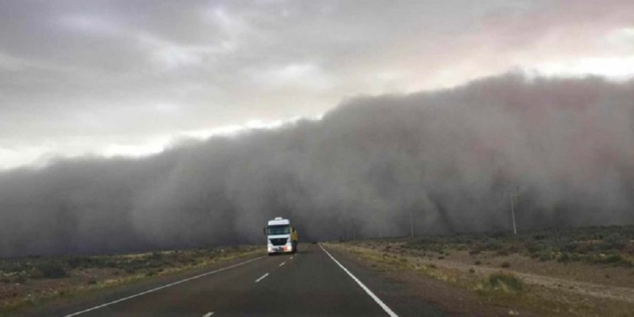 Vientos fuertes, mal clima. Foto: NA.