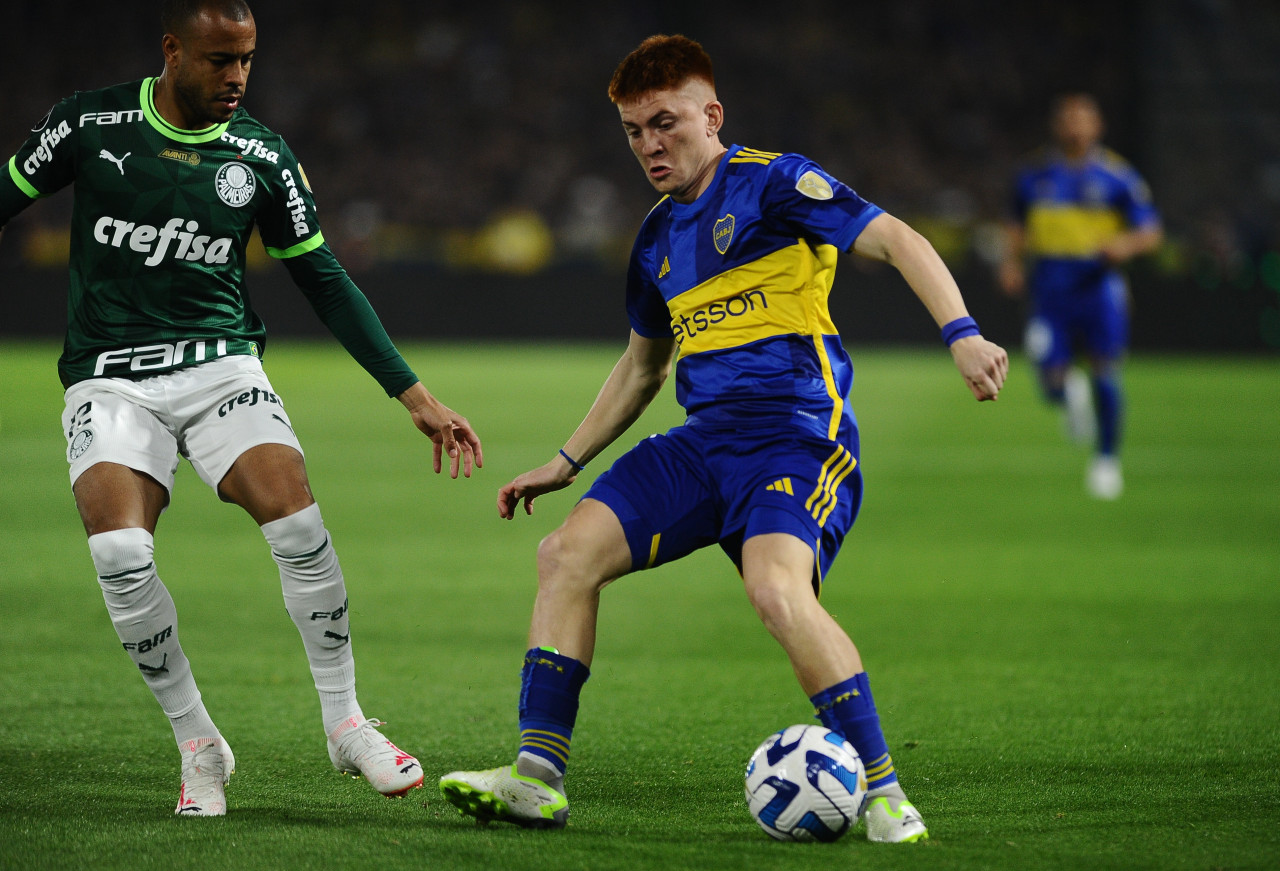 Valentín Barco; Boca Juniors vs Palmeiras; Copa Libertadores. Foto: Télam.