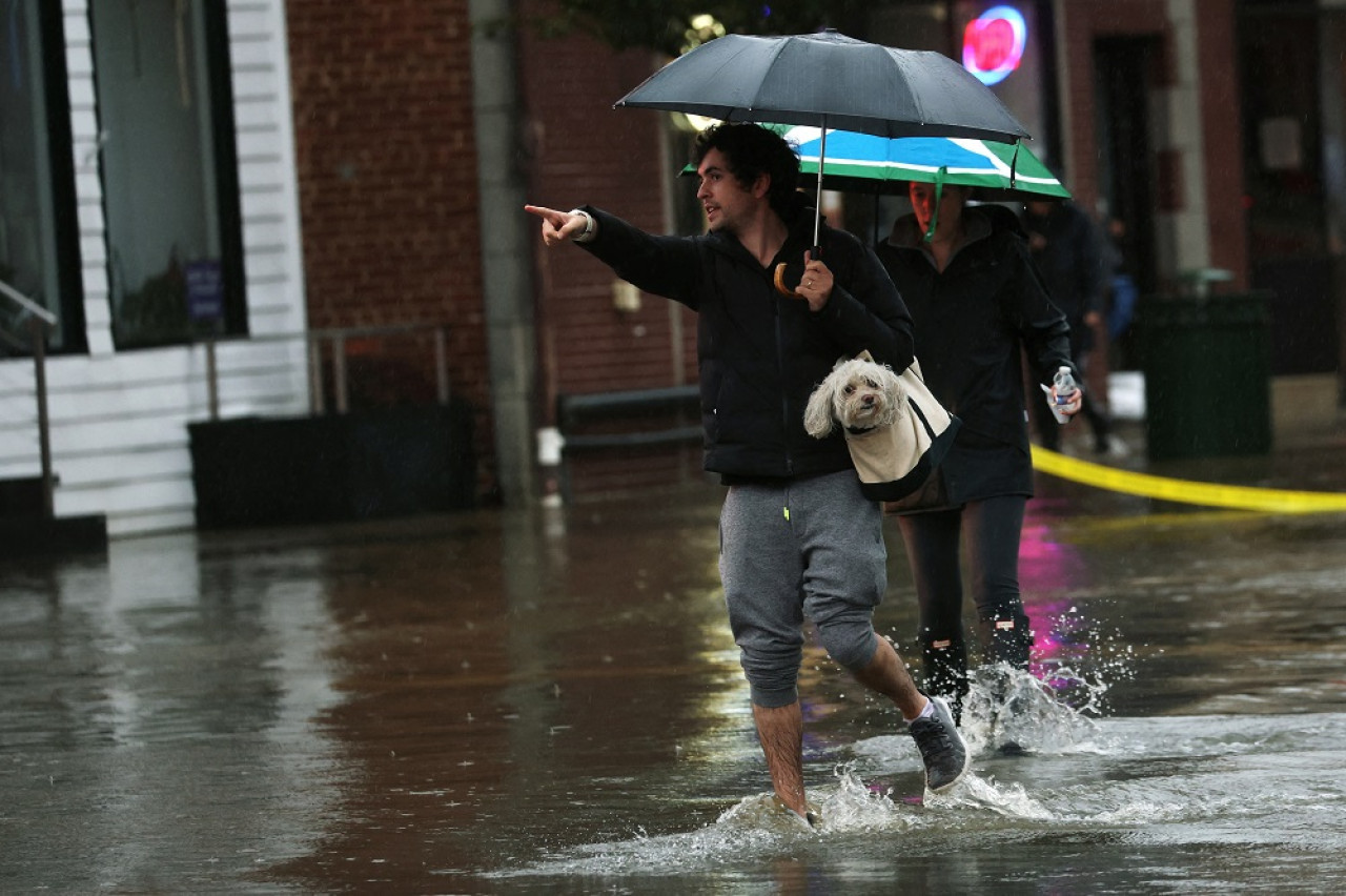 Inundaciones en Nueva York. Foto: EFE.