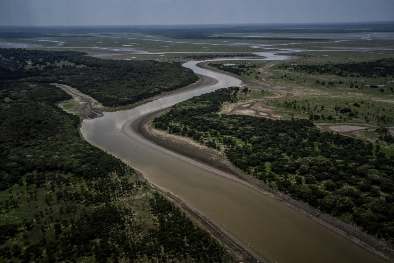 Preocupación por la sequía en la Amazonía brasileña. Foto: EFE.