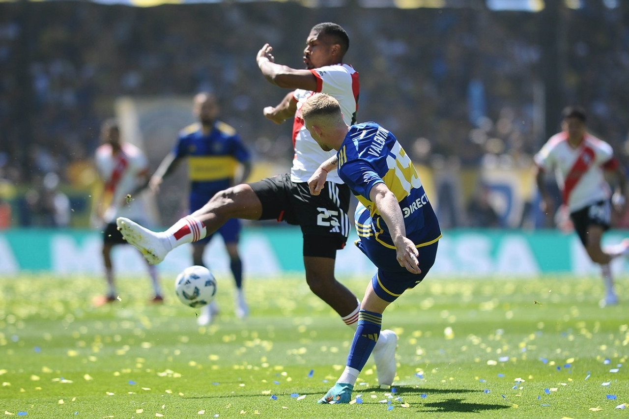 Nicolás Valentini; Superclásico; Boca vs. River. Foto: Télam.