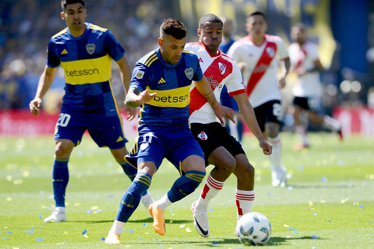 Lucas Janson; Superclásico; Boca vs. River. Foto: Télam.