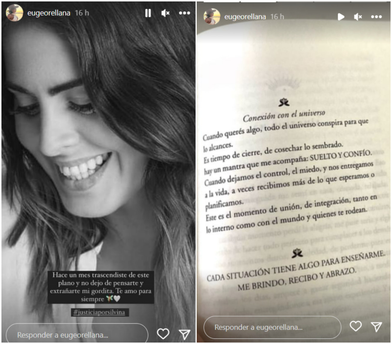 Las historias de una de las mejores amigas de Silvina Luna. Foto: Instagram.