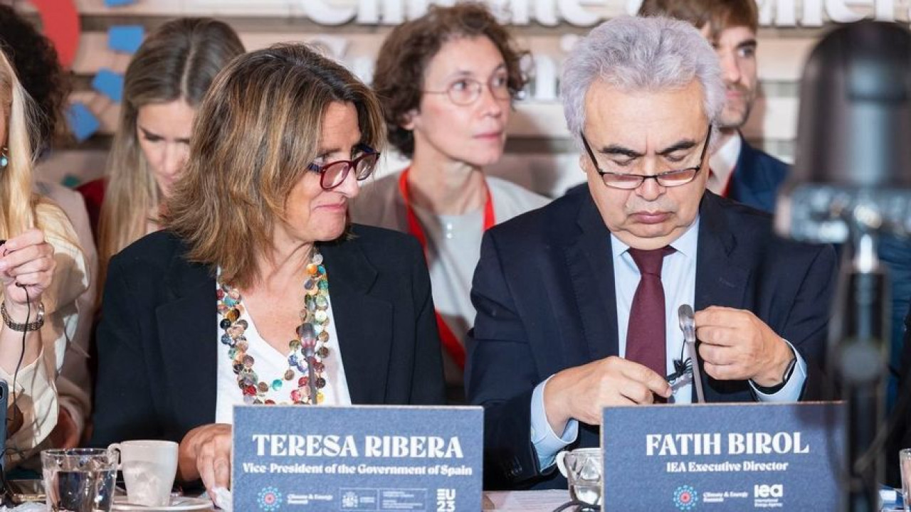 Fatih Birol y Teresa Ribera.