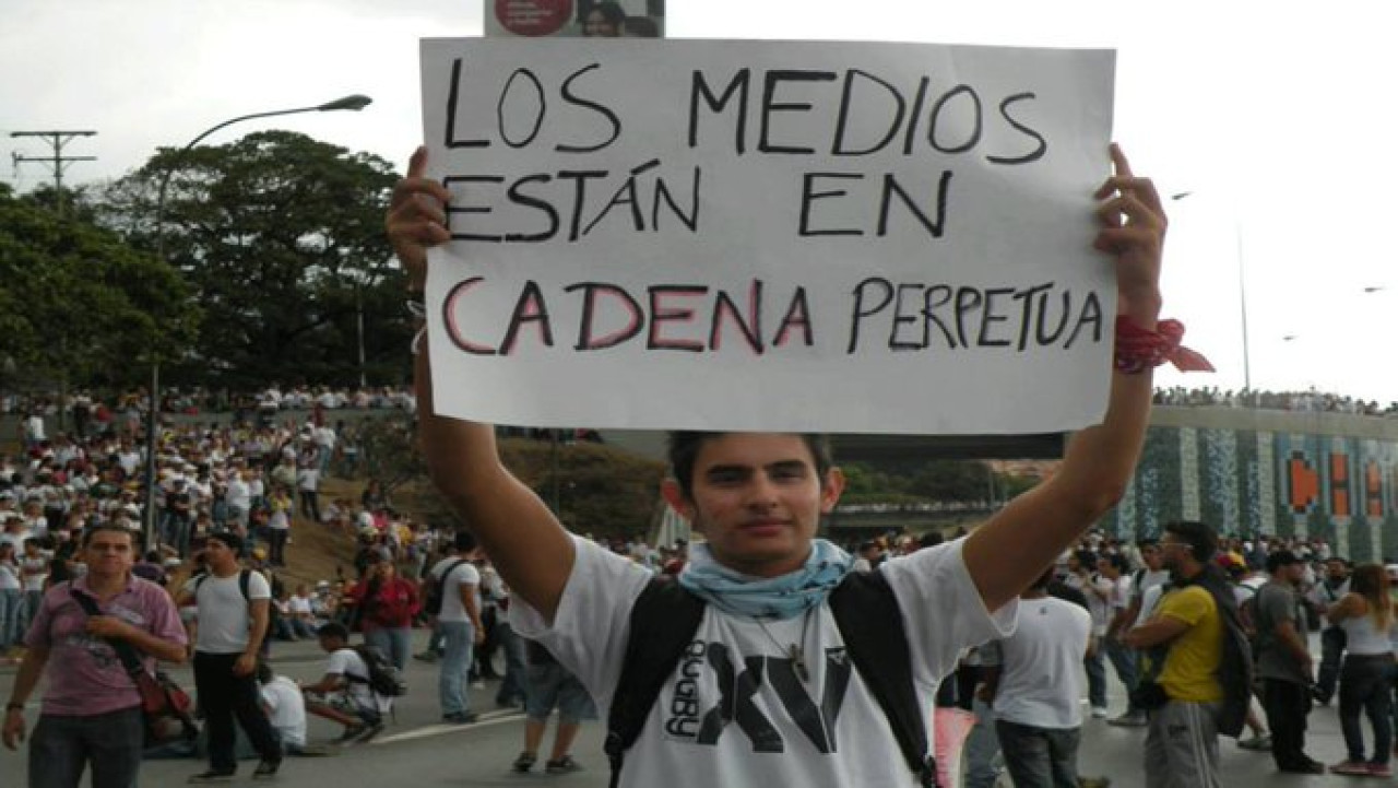 Denuncias de violaciones a la libertad de expresión en Venezuela. Foto: Twitter.