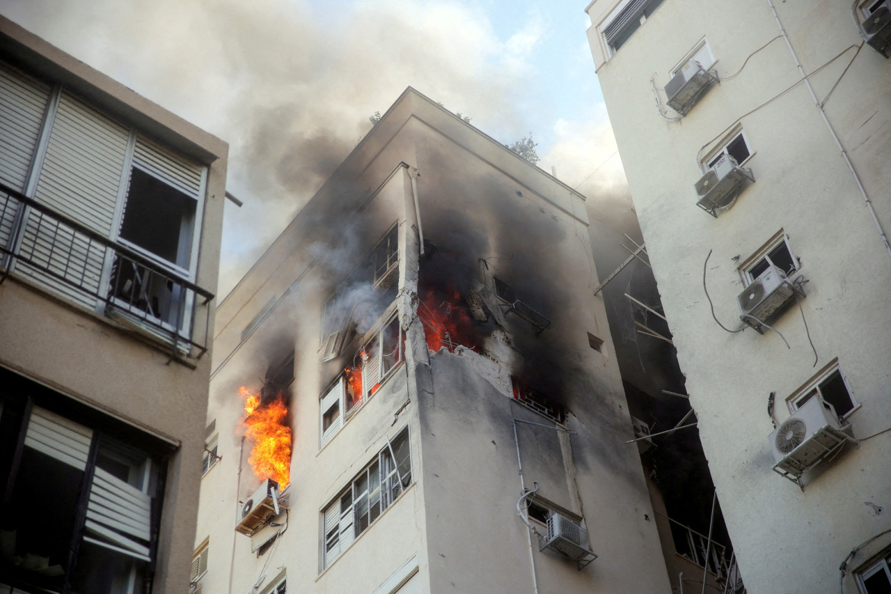 Destrozos en Israel. Foto: Reuters.