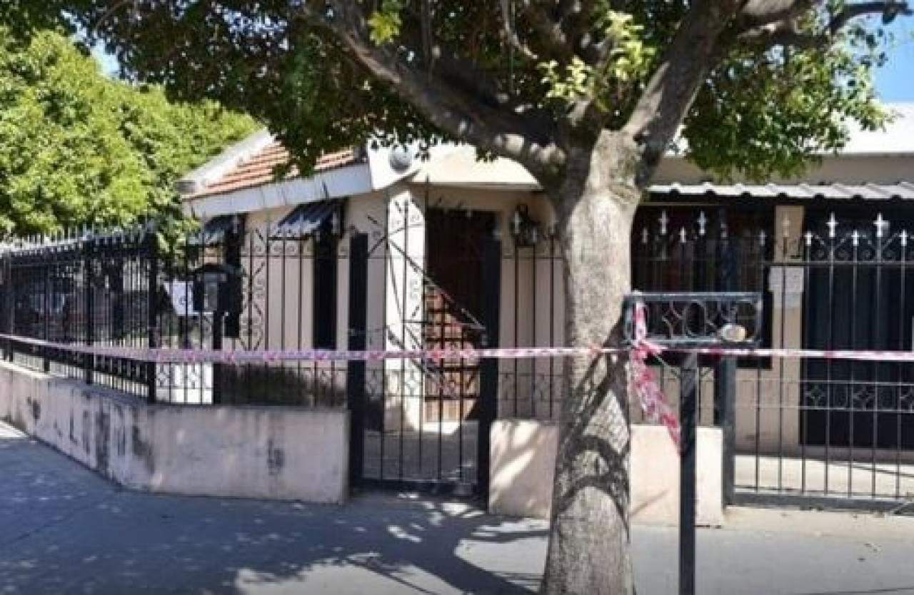 La casa de Ana Beatriz Pazos, la jubilada asesinada en el barrio Jorge Newbery.  Foto: Gentileza La Voz.