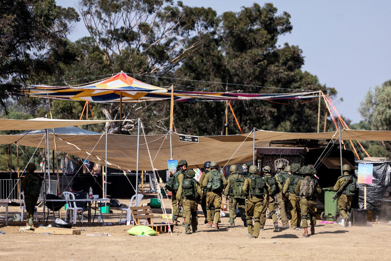 Terroristas de Hamas atacaron un festival de música en Israel. Foto: Reuters.