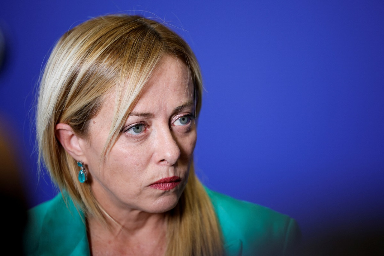 Giorgia Meloni, la primera ministra de Italia. Foto: Reuters.