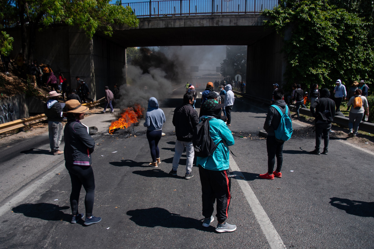 Vecinos reclaman por el asesinato de Alfredo Paniagua. Foto: Télam.