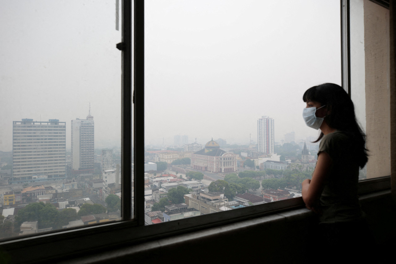 Incendios en la Amazonía afectan el aire de Brasil. Foto: Reuters.