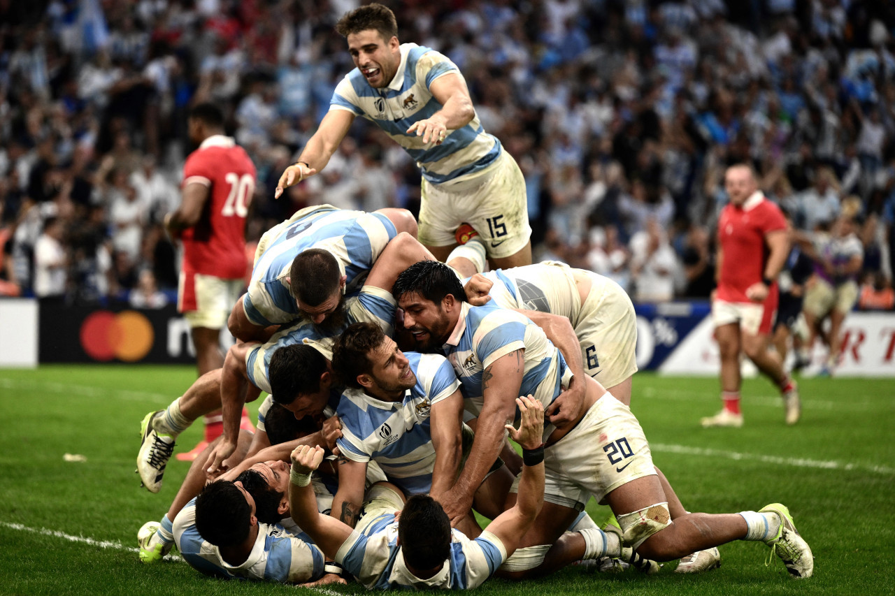 Los Pumas, Mundial de rugby. Foto: Télam