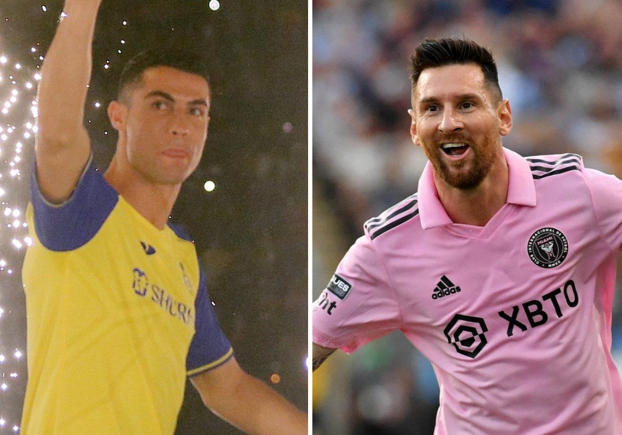 Cristiano Ronaldo y Lionel Messi lideran el ranking de futbolistas mejores pagos. Foto: NA.