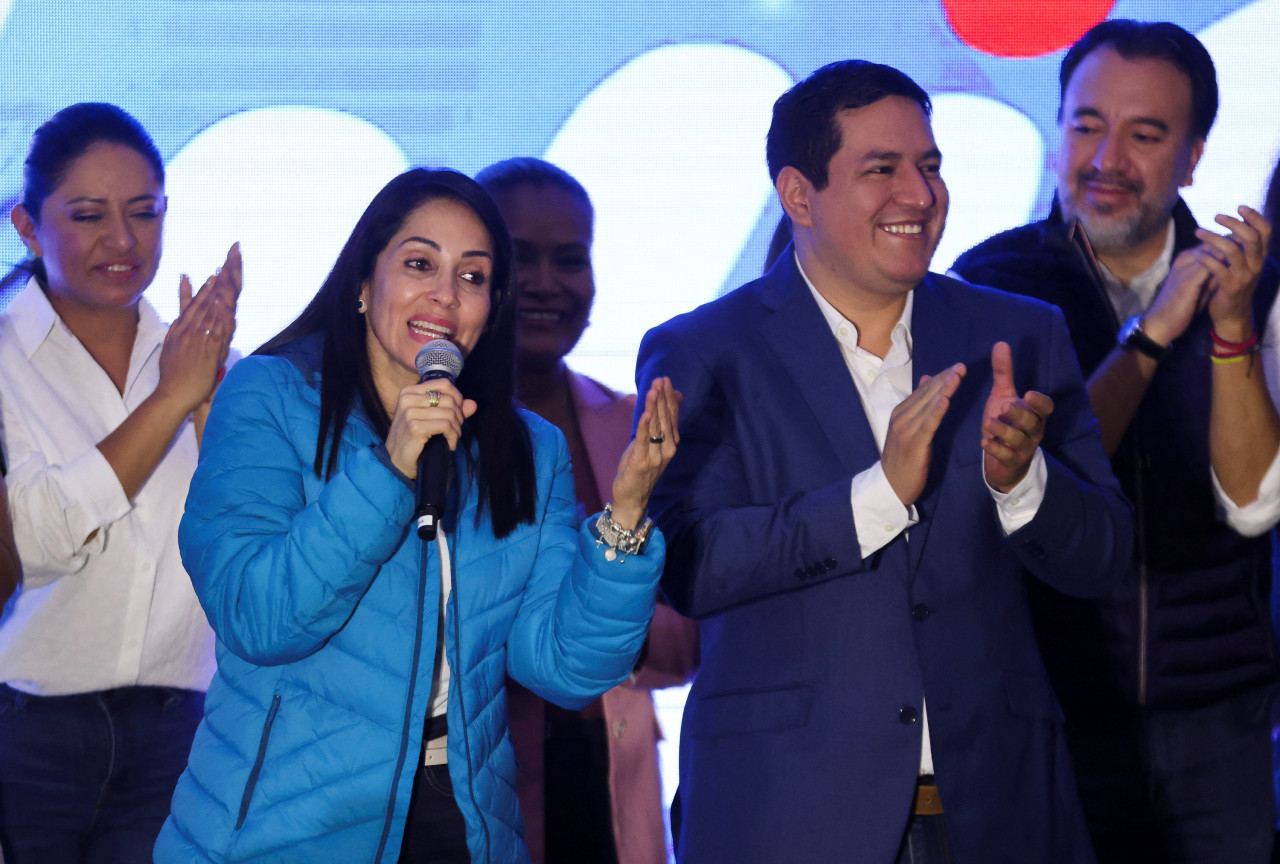 Luisa González reconoció la derrota en el balotaje. Foto: Reuters.