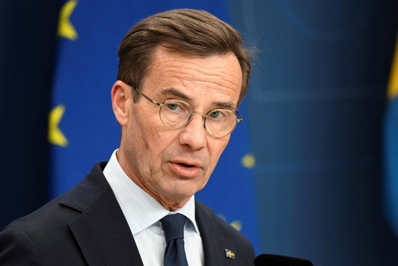 Primer ministro de Suecia, Ulf Kristersson. Foto: Reuters.