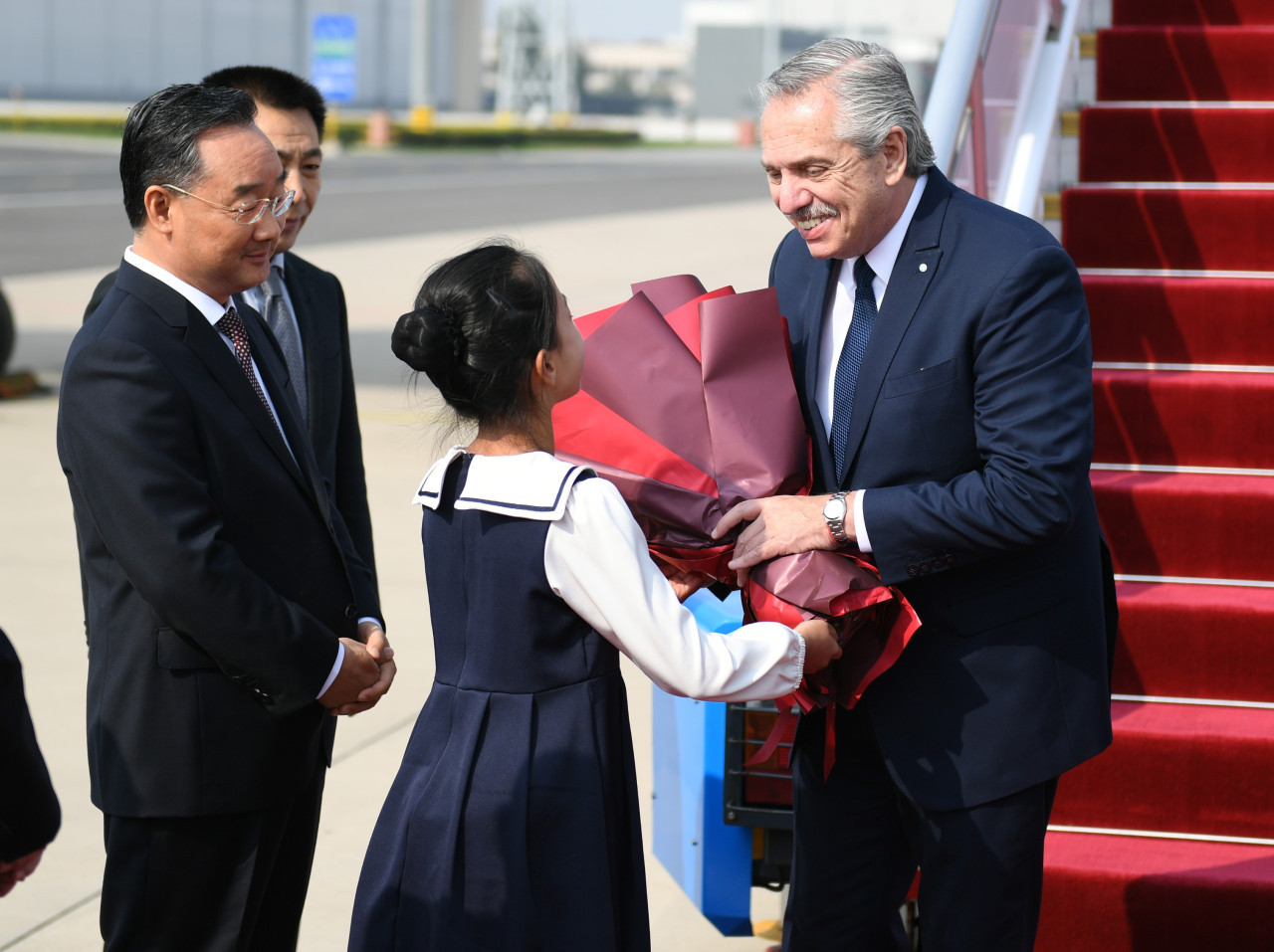 Alberto Fernández en China. Foto: EFE.