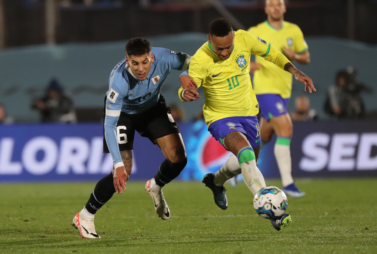 Eliminatorias 2026, Uruguay vs. Brasil. Foto: EFE.