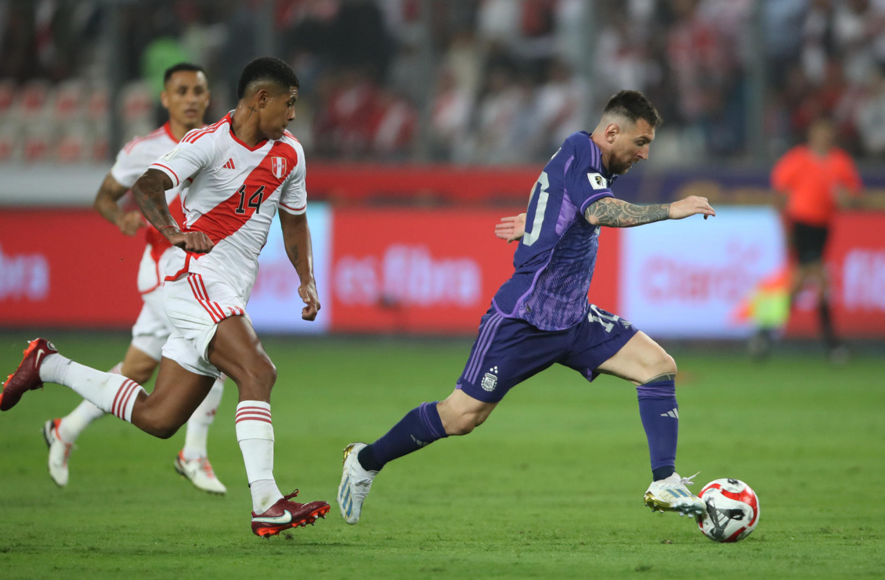 Eliminatorias 2026, Argentina vs. Perú. Foto: EFE.